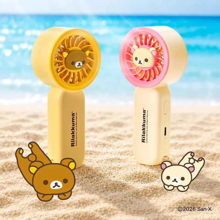 Rilakkuma Korilakkuma Clip Handy Fan Portable Mini Handheld Fan Carabiner Birthday Friend Office Worker Cool Summer Gift