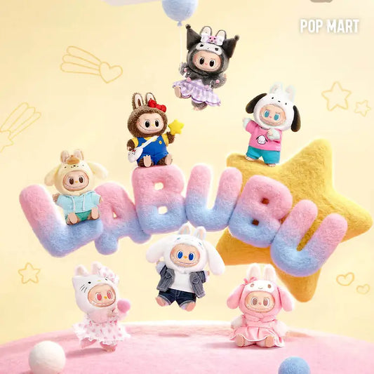Labubu" THE MONSTERS x Sanrio Character Series Plush Keyring / Random