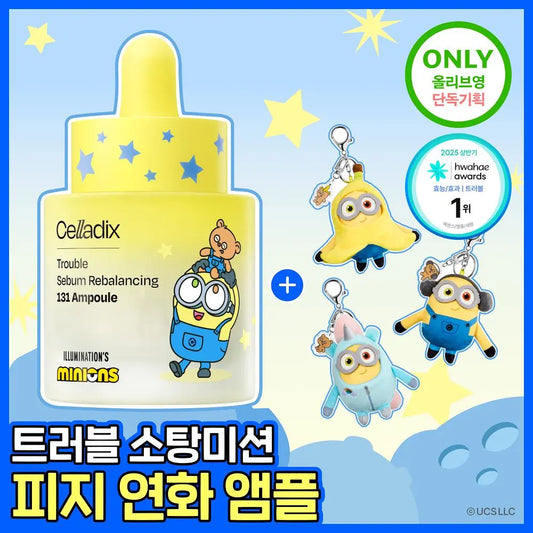 Celladix Sebum Rebalancing RX 131 Ampoule 30ml Special Set (+Minions Keyring)