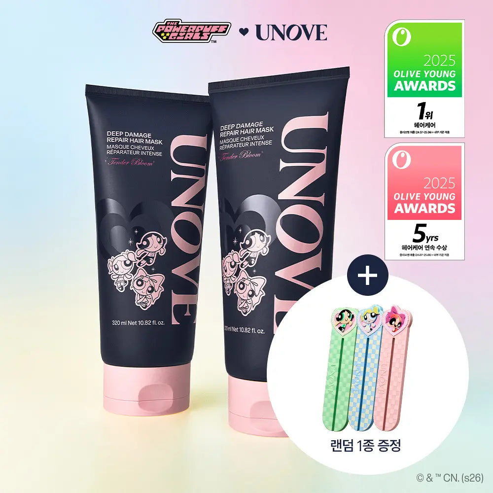 UNOVE x The Powerpuff Girls Deep Damage Repair Hair Mask+ Tube Squeezer