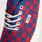 Vans Premium Authentic 44 Engineered Knit Punk Check ( Red )