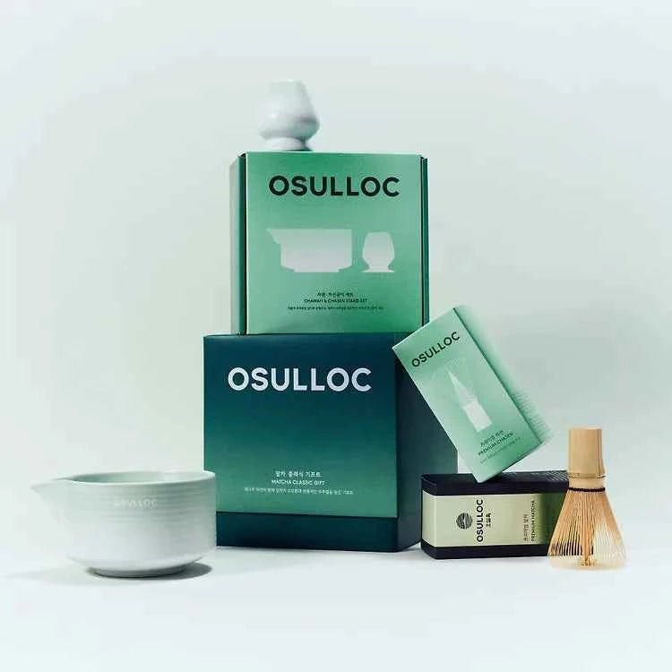Osulloc Classic Matcha Kit (Bamboo Tea Scent + Tea Scent Holder + Tea Bowl GIFT SET)