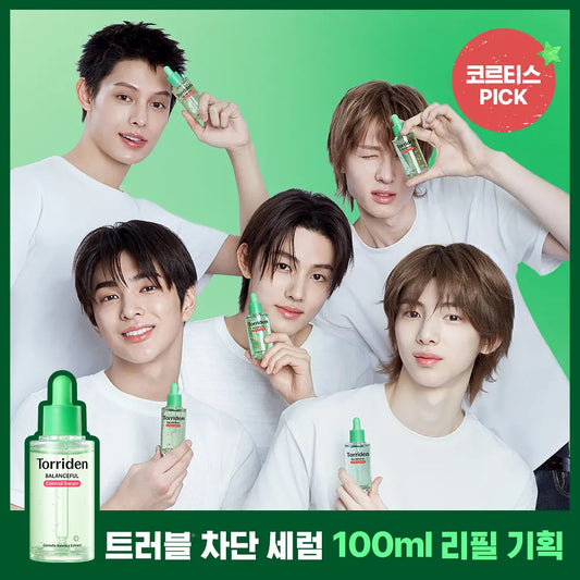 [Cortis PICK] Torriden Balanceful Cica Control Serum 50ml Limited Refill Set (+50ml Refill+10 Pads)