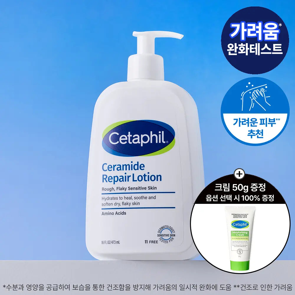 [Malang-i + Free 29ml Lotion] Cetaphil Ceramide Repair Lotion 473ml