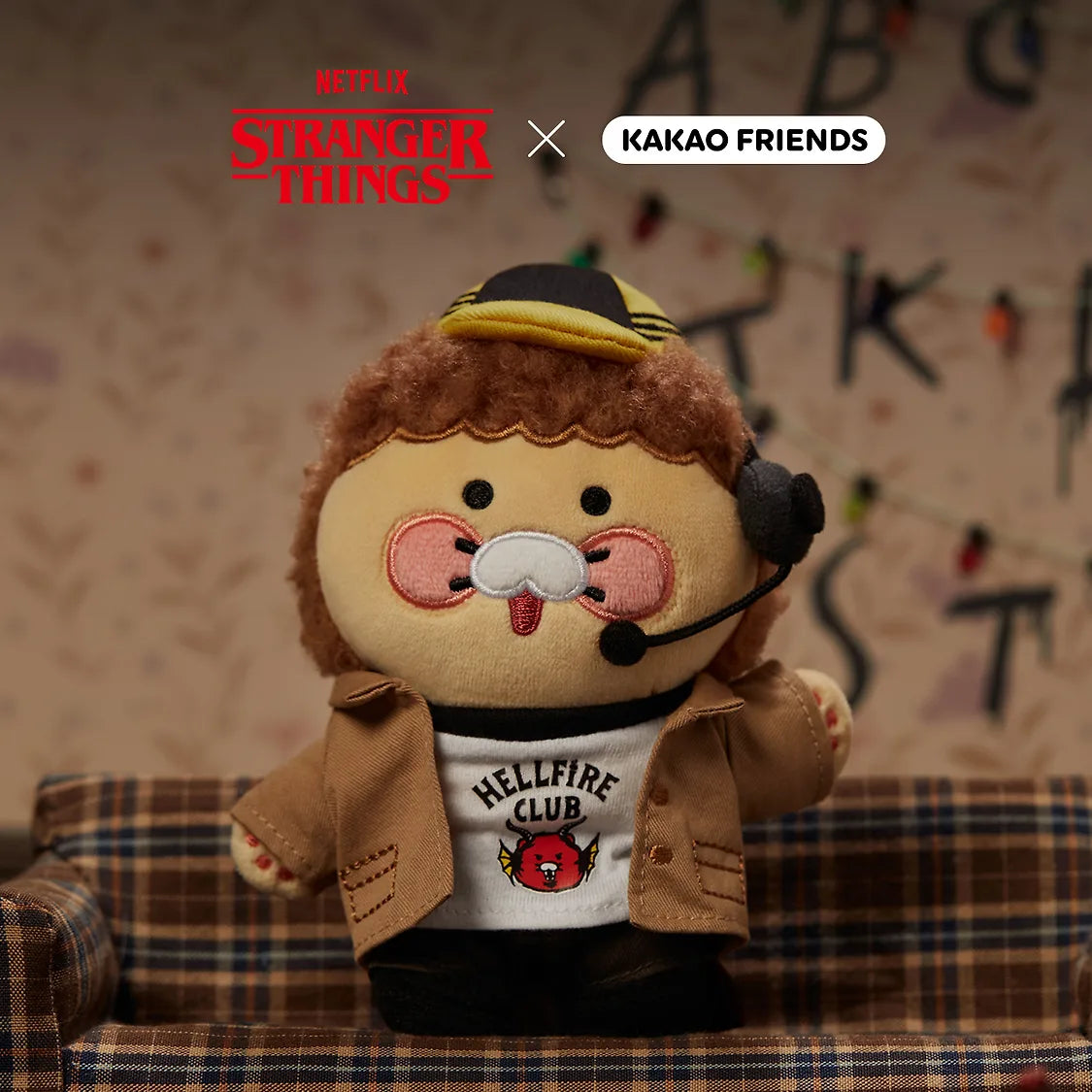 STRANGER THINGS KAKAO FRIENDSコラボ　マイク Kakao x Stranger Things Random Keyring (5 types) – Koreabe
