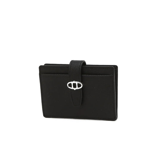 Black Buckle Card Wallet AAHO5F590BK