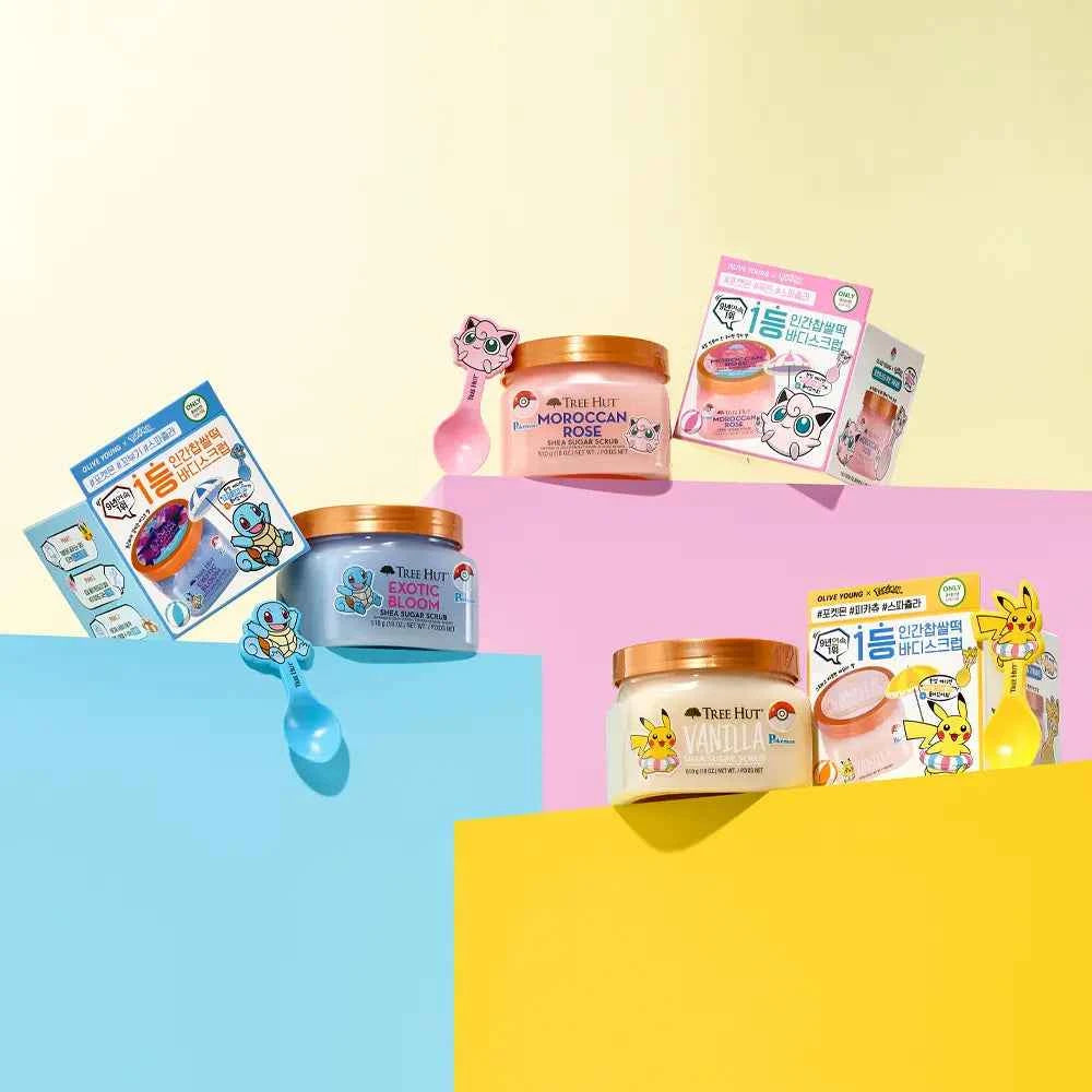[Pokemon Collab]Tree Hut Shea Sugar Scrub 510g + Spatula