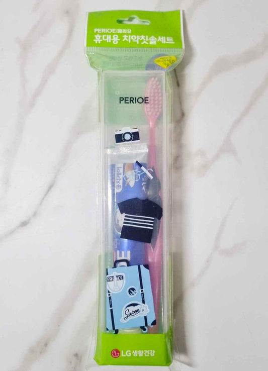 Perio portable toothpaste and toothbrush set  [Used By BWS]