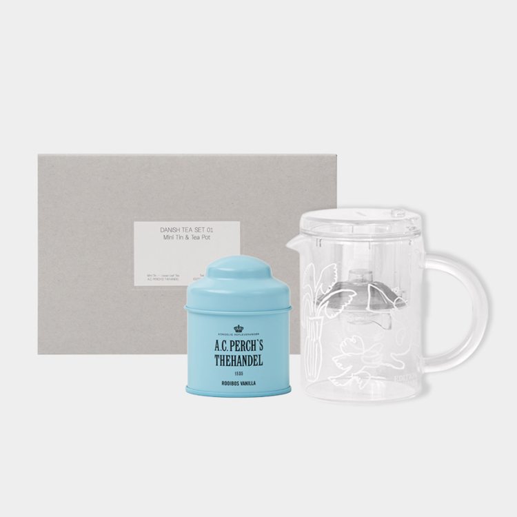 Edition Denmark Illustrated Teapot & AC Perches Mini Tin Set