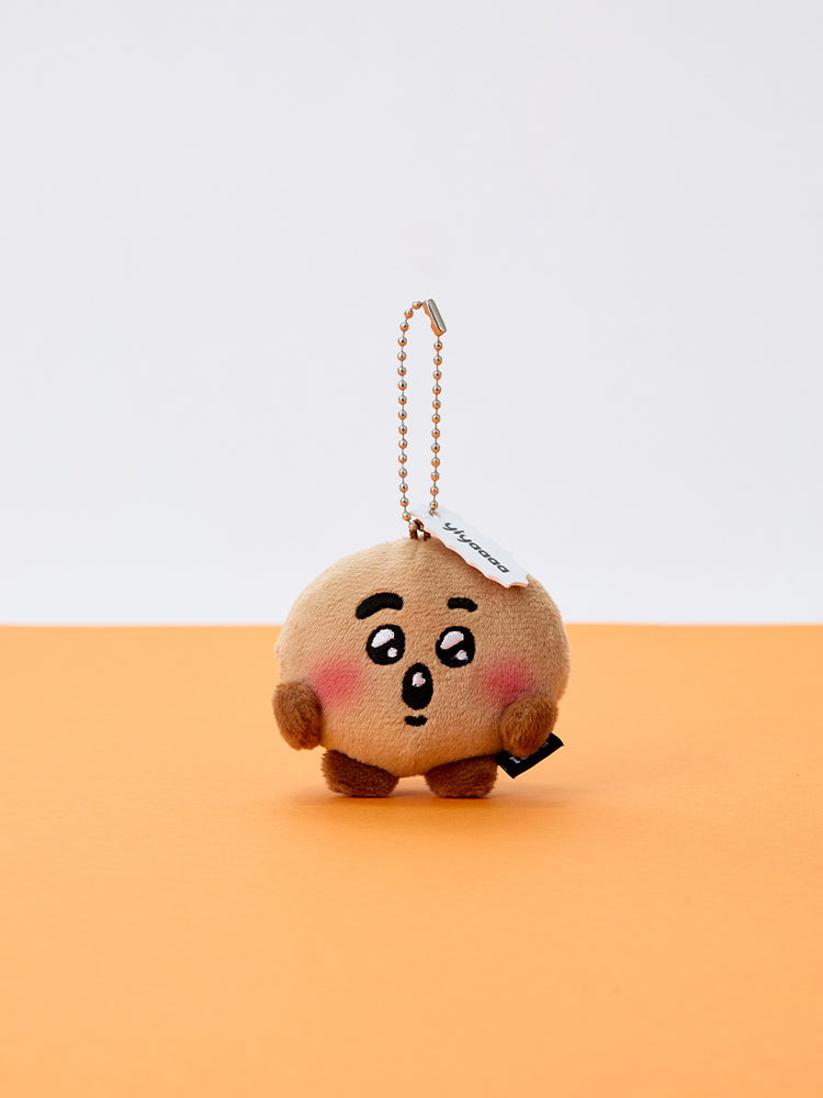 BT21 Today's Face Heartbeat Plush Keyring