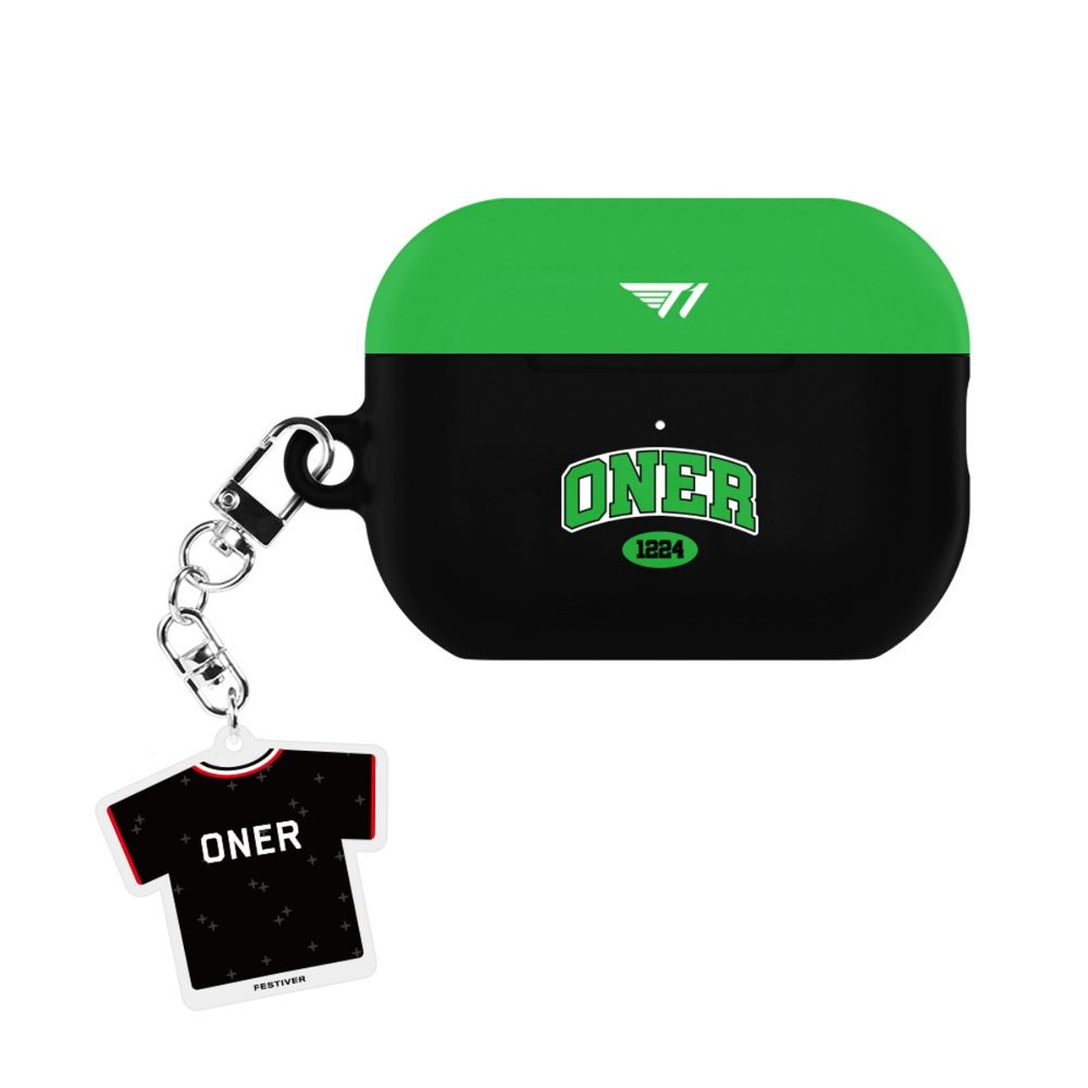 [2-piece set] T1 2025 Owner Jersey Airpod Hard Case + Keyring Edition