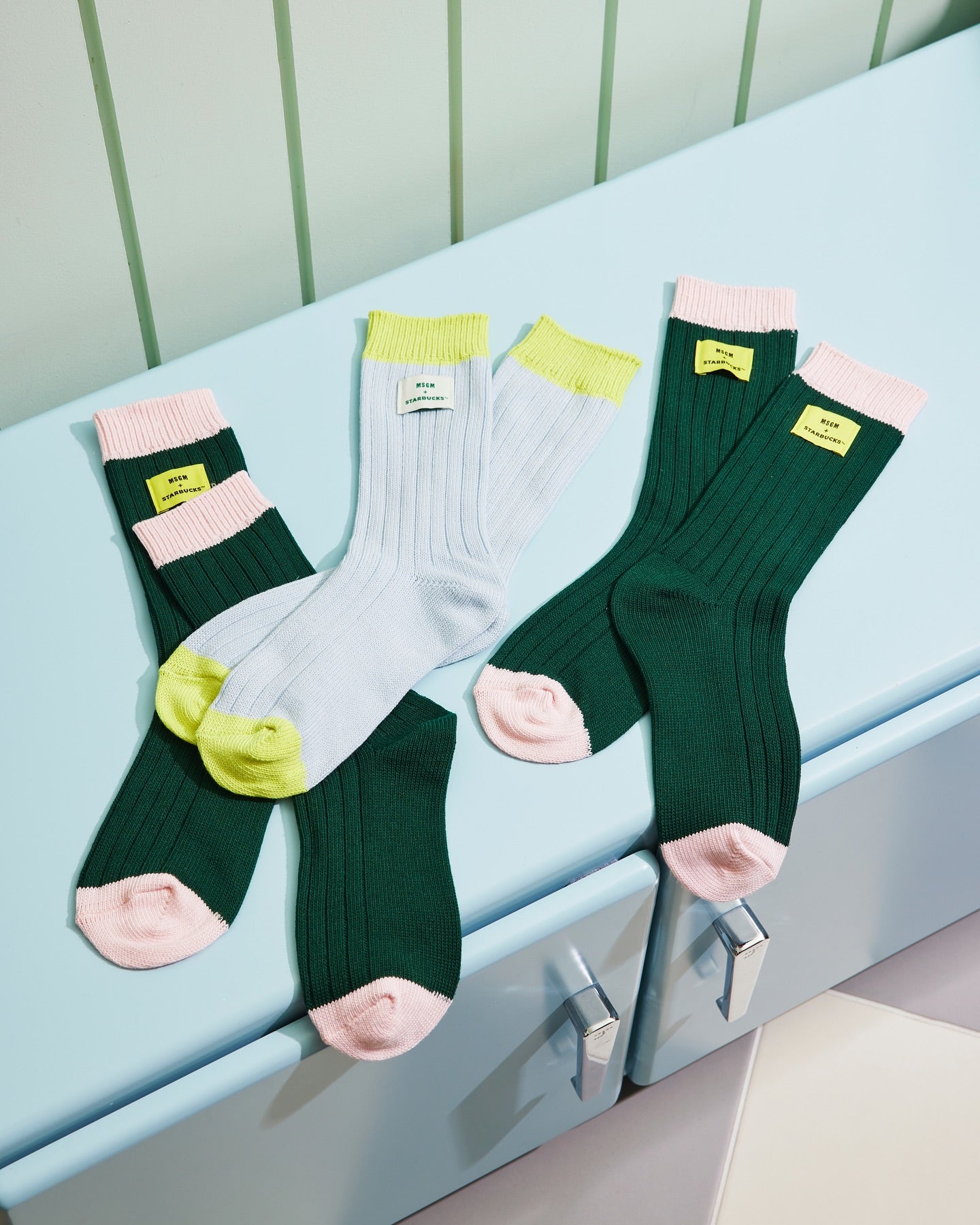 MSGM x Starbucks Collaboration Socks