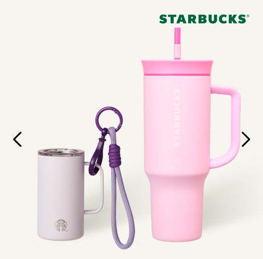 [Starbucks] [Big & Mini] Lavender Mini + Heartful Owala Cold Cup 1185ml