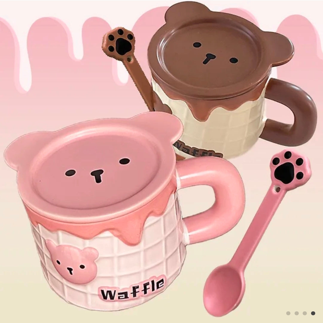 Melting Bear Mug (+ Spoon& Lid)