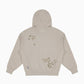 Converse x Zo&friends Zip up Hoodie Ivory