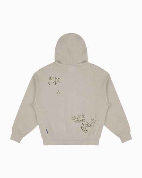 Converse x Zo&friends Zip up Hoodie Ivory