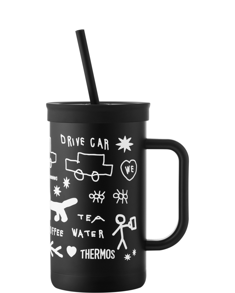 [Thermos X Inapis Square] The Compact Straw Cup & Tumbler 720ml