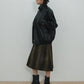 UNISEX, 4 Pocket Oversized Leather Blouson / Black