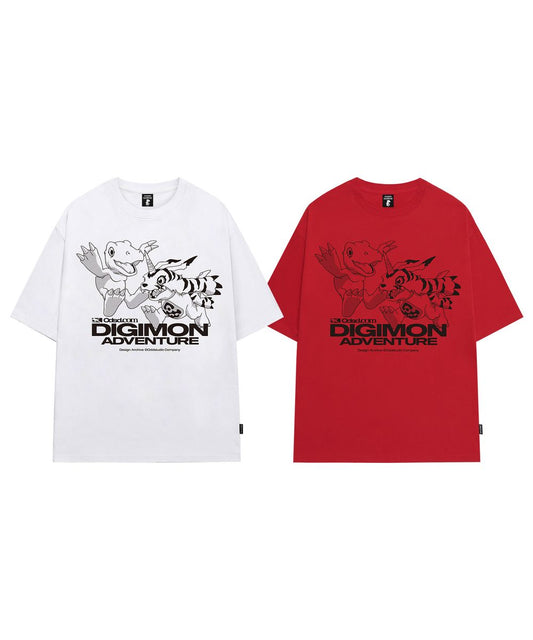 [Digimon Adventure] Agumon&Gabumon Overfit T-shirt