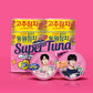 Super Tuna Season 2 (Special Spicy Tuna 90g x 2 cans + Lean Tuna 90g x 6 cans) + 1 random Super Ticker