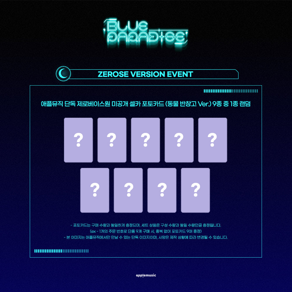 Zerobaseone- The 5th mini album [ Blue Paradise] Zerose ver.[Pre Order]