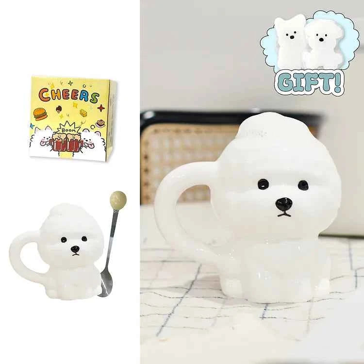 Bichon Mug + Spoon Gift Package Full Set