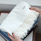 [Free Embroidery] Soft Basic Initial Scarf
