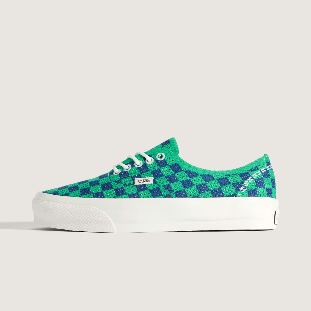Vans Premium Authentic 44 Engineered Knit Punk Check ( Green )