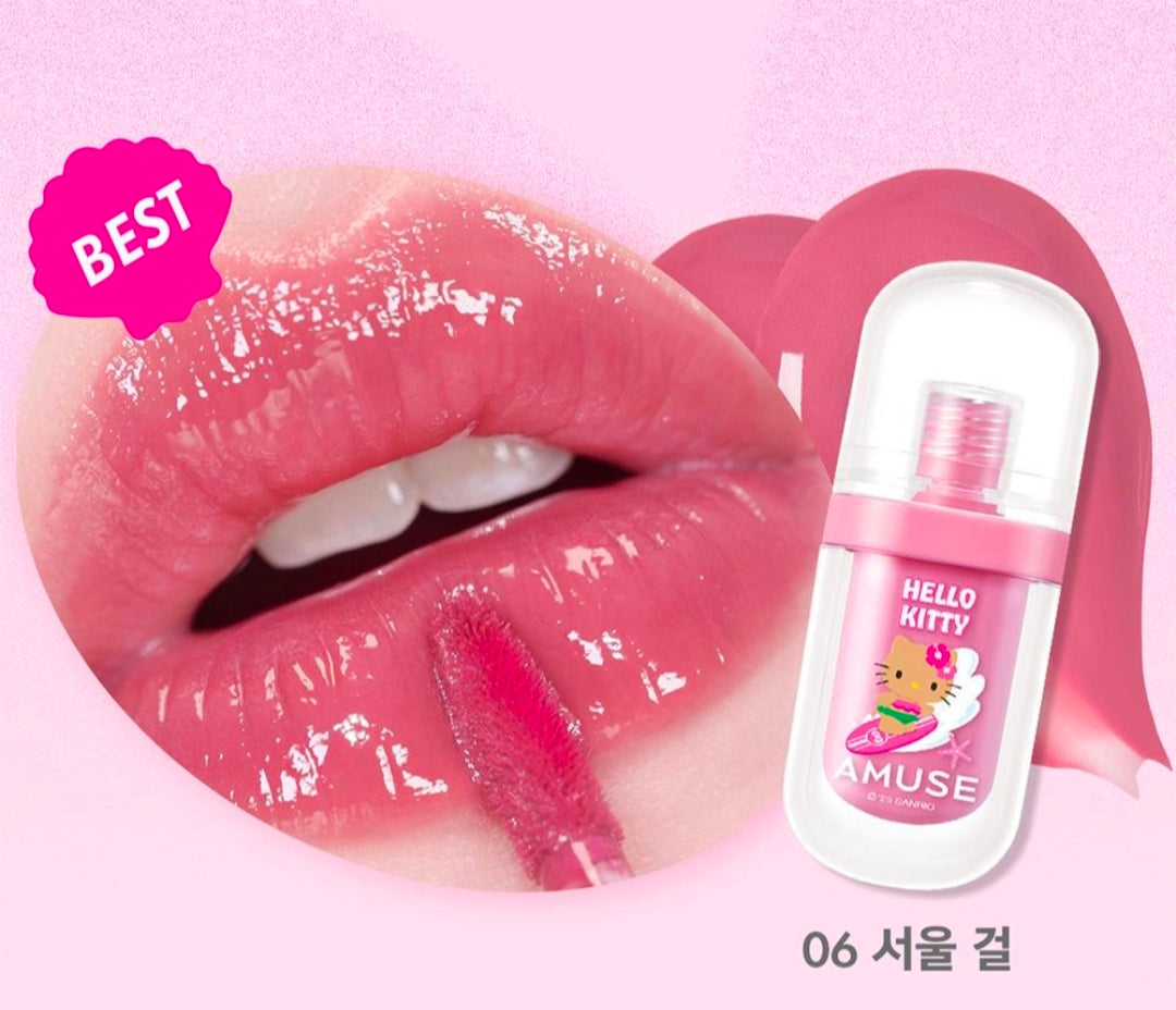 [Tanning Hello Kitty] Amuse Gel Fit Tint (+Tint Ring/Carrier Gift)