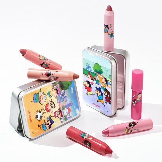 ColorGram x Shinchan Lip Crayon Set + Shinchan Crayon Tin Case