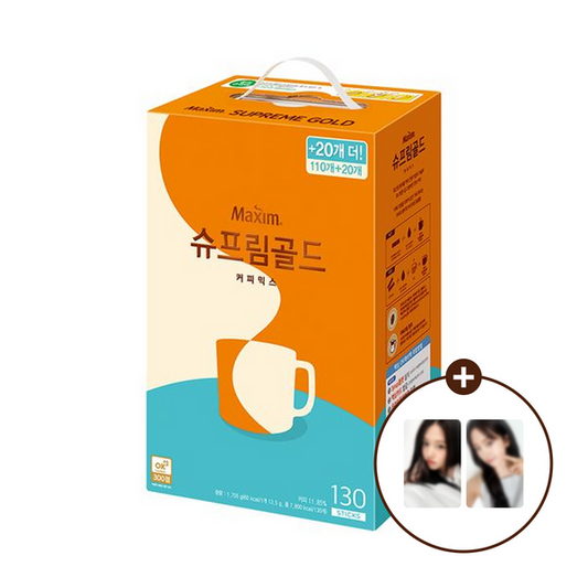 Maxim Supreme Gold Coffee Mix 130T + AnYujin Photocard (2p)