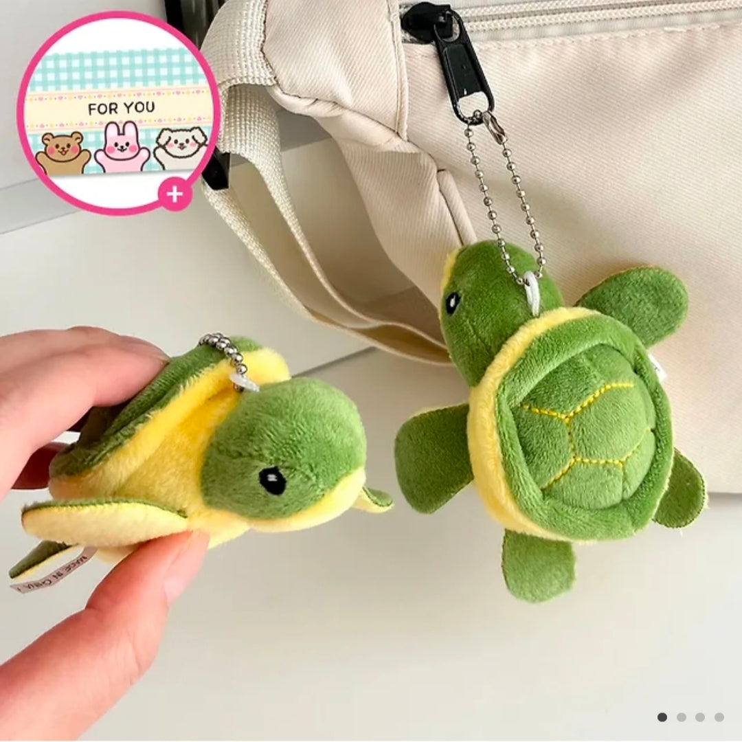 Cute Crawling Turtle Doll Keychain