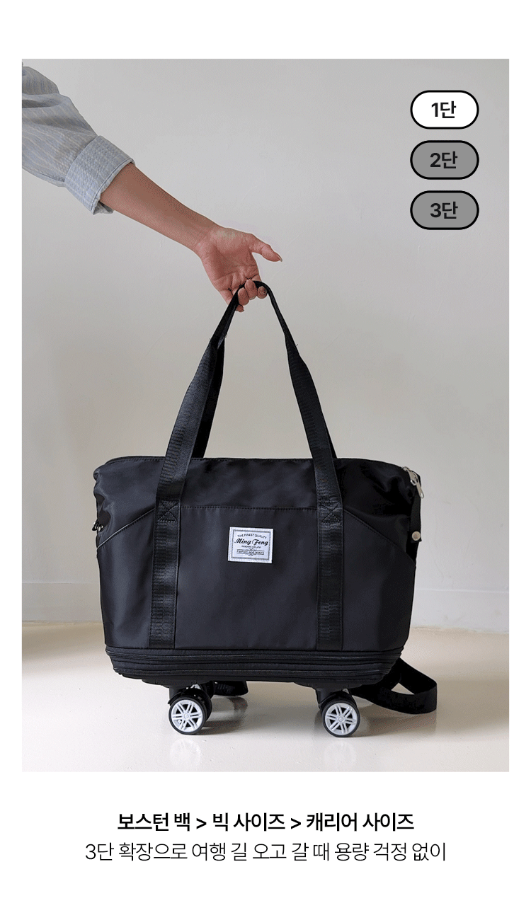 [Backpack Style] Boston Carry-on Suitcase with Wheels (Wheels Included)