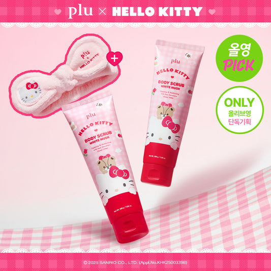[Hello Kitty Cleansing Band Free] Flu Original Body Scrub White Musk 1+1 Limited Edition