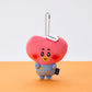 BT21 Today's Face Heartbeat Plush Keyring