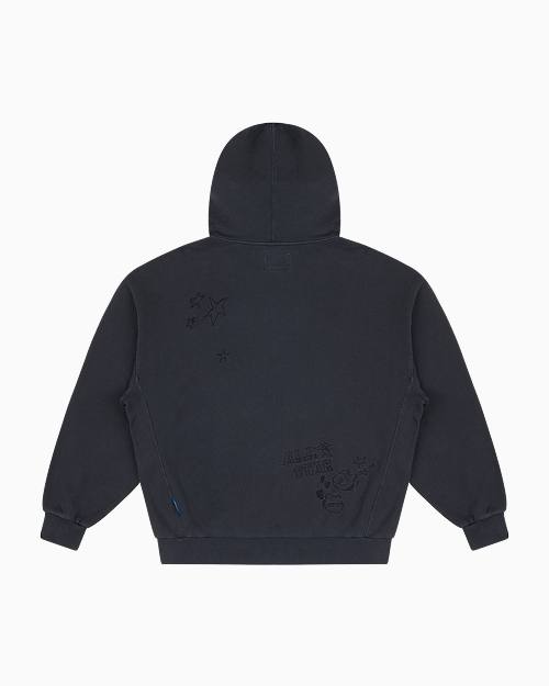 Converse x Zo&friends Zip up Hoodie Black