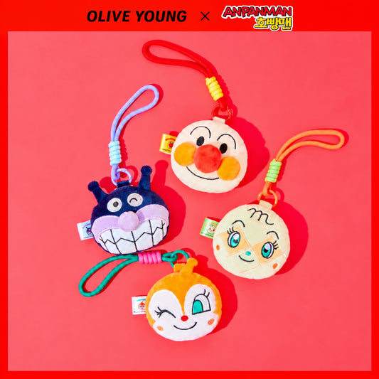 [Anpanman collaboration] Ten by Ten Plush Mirror Keyring