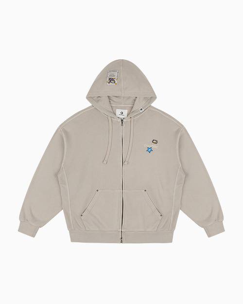Converse x Zo&friends Zip up Hoodie Ivory