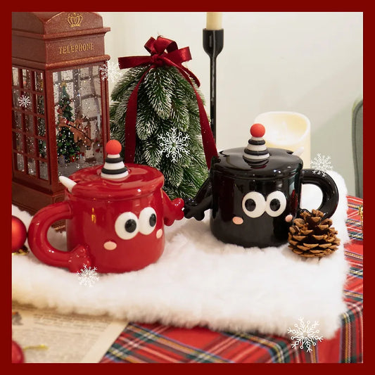 Hand Mug 2-Piece + Spoon 2-Piece Set