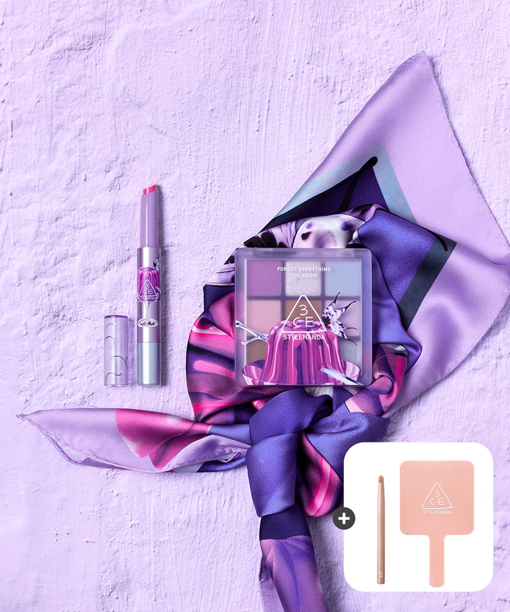 Ram Han x 3CE Scarf Edition Set[Shine Reflector & Multi Eye Color Palette]