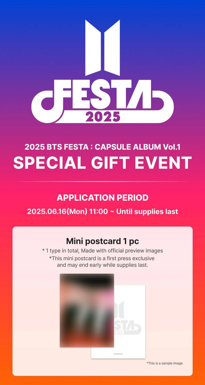 2025 BTS FESTA : CAPSULE ALBUM Vol.1 [Pre Order]