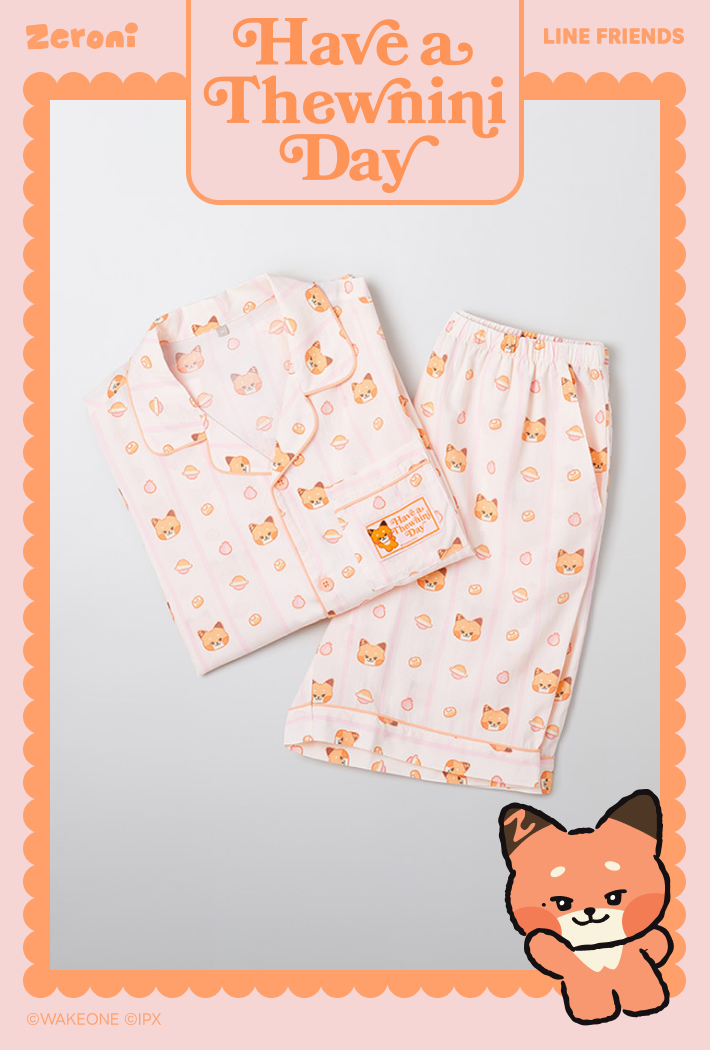 [Spao x Zeroni] Short Sleeve Pyjama Set