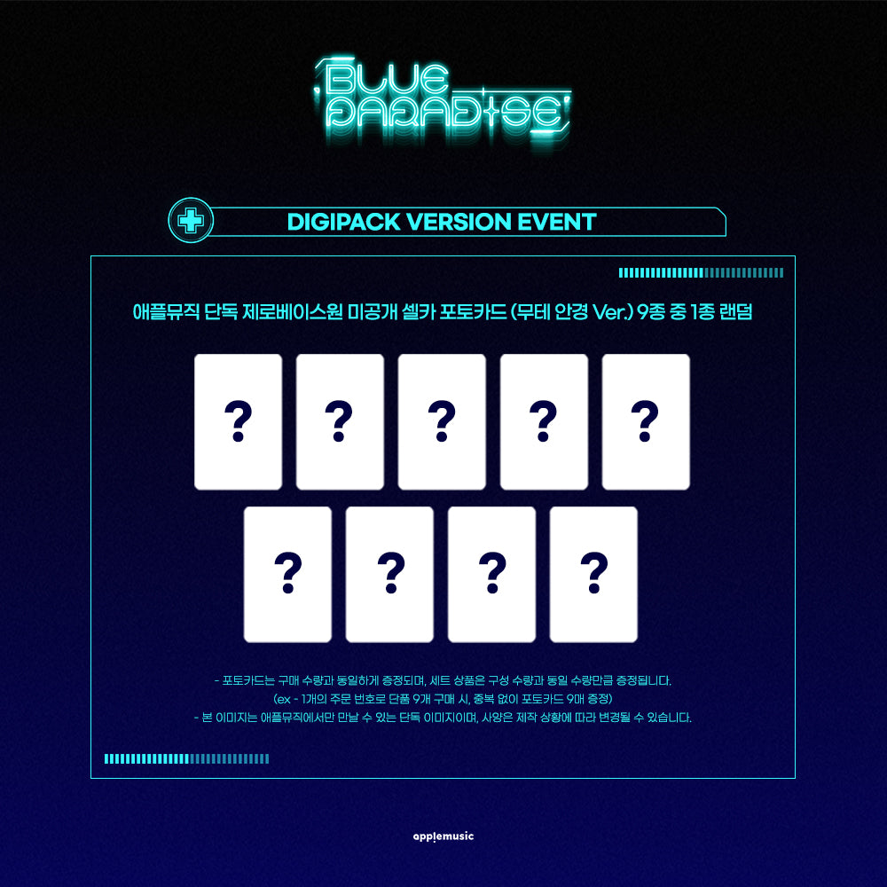 Zerobaseone- The 5th mini album [ Blue Paradise] Digipack ver.[Pre Order]