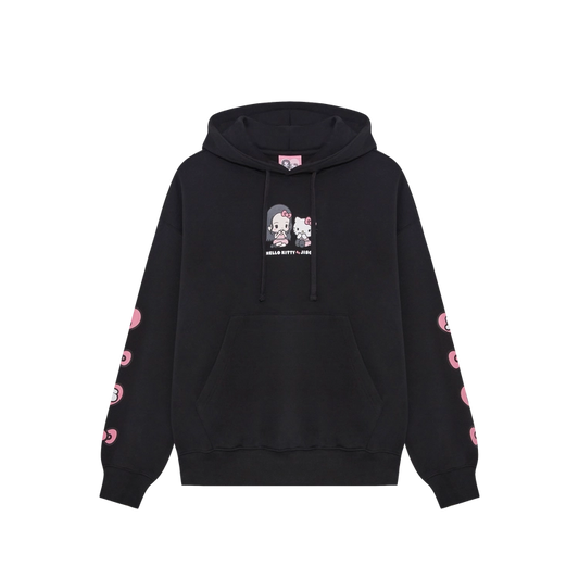 Hello Kitty X Jisoo Hoodie F - BLACK