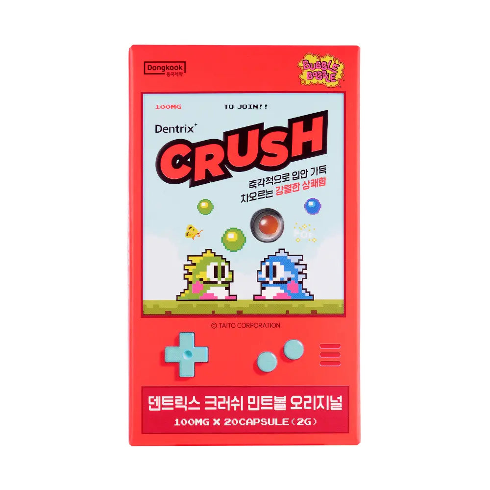 Dentrix Crush Mint Ball Original/Soda Pop 20 pieces (Bubble Bobble collaboration)