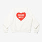 Human Made Heart Crew Sweatshirt White (Worn By Jhope)