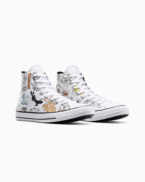 Tom & Jerry Chuck Taylor All Star White