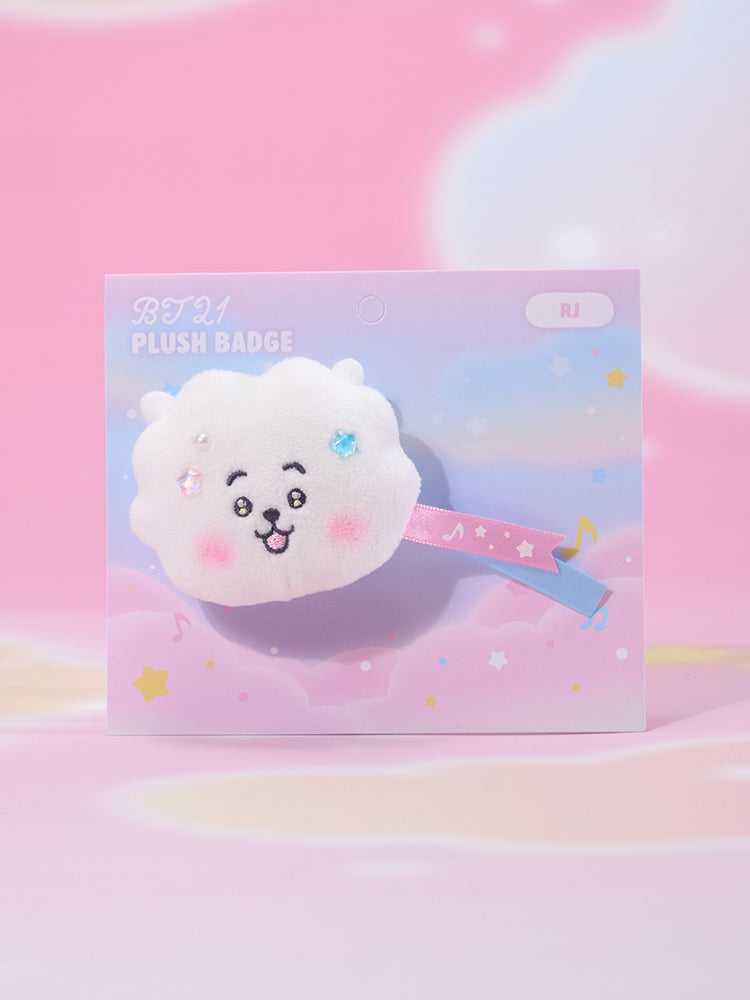 BT21 PLUSH BADGE BEYOND THE JOURNEY