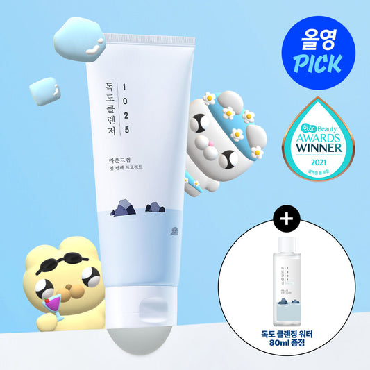 Round Lab 1025 Dokdo Cleanser 200ml Plan (+ Dokdo Cleansing Water 80ml)