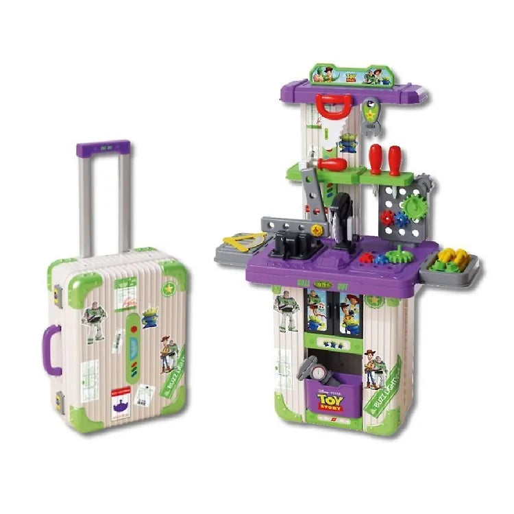 Disney Toy Story Tool Play Travel Suitcase Multi-Bag Play Set (2-in-1)